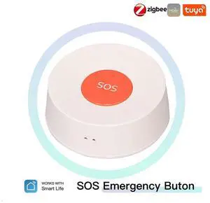 Zigbee SOS Button Alarm One Click Emergency Help Wireless Panic Button Alarm Emergency Alarm Button for Kid Elderly Patient