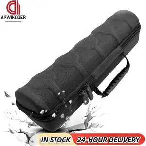 5 Slots Hard Watch Box Organizer Soft Foam Pillows Portable Watch Carry Case Roll Fit Up To 61mm Face Size Watch