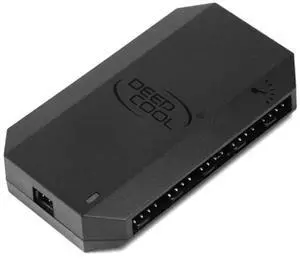 FH-10 10 Ports Fan HUB Splitter 3Pin/4Pin PWM Extension Adapter for PC