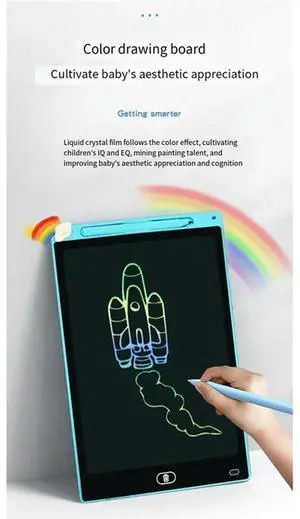 2Pcs 16 Inch LCD Drawing Tablet Writing Tablet Color Graffiti Board For Children Christmas Birthday Drawing Tablet Blue