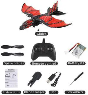 RC Plane 2.4G Simulated Flying Dragon Aircraft Remote Control Flying Model Glider Airplane EPP Foam Toys Gift For Kids Durable