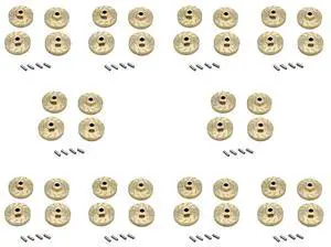 40Pcs Heavy Duty Brass Wheel Hex Adapter Balance Weight For AXIAL SCX24 90081 Upgrades 1/24 RC Crawler Car Parts