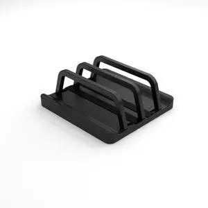 2 Slot Vertical Laptop Stand Adjustable Width Desk Laptop Holder Multi-Purpose Laptop Holder for Computer Tablet Phone