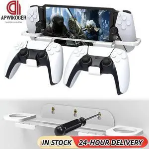 For PS5 Portal Game Console Wall Mount Bracket Gaming Controller Stand Universal Organizer Shelf for PS5 Gamepad