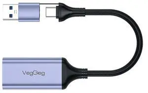 USB 3.0 Video Capture Card HDMI-compatible To USB/Type-C Aluminum Alloy USB 3.0 Video Grabber 4K1080P for PS Switch Live Camera