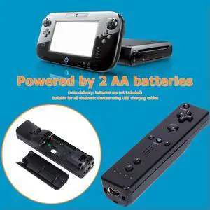 Remote Controller Gamepad for Nintendo Wii Wii U Console Remote Control Black