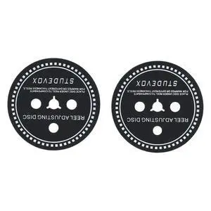 2 PCS For Trident/NAB Adapter SpSilicone Reel Adjusting Disc Black 0.7/0.8/0.9/1.0/1.2MM for Reel To Reel Tape Recorders