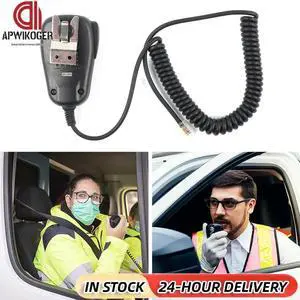 MH-48 Microphone Speaker 6 Pin DTMF Radio Speaker Mic Radio Microphone for Yaesu Mobile Radio FT-8800R FT-8900R FT-7900R