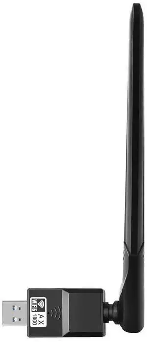 USB Adapter 1800Mbps 6 Wireless Network Card Dual Band 5GHz 2.4GHz 6dBi Antenna Plug and Play for Laptop Desktop
