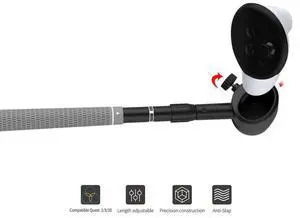VR Golf Club Golf Club Attachment 80 Degree Keep Tracking Realistic VR Golf Simulator Handle for Quest 3S/Quest 3/Quest 2