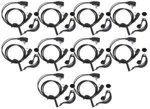 2 PIN Earpiece Headset PTT MIC Interphone Earphone Earpiece 1M Walkie Talkie Earbud Walkie Talkie Headphone for Baofeng UV5R