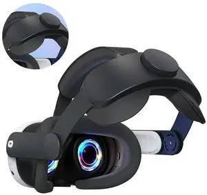 Adjustable VR Head Band Enhanced Support VR Replacement Elite Head Strap Reduced Pressure for Quest 3 VR Accessories