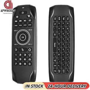 Air Mouse Wireless Keyboard Remote Control Bluetooth-compatible IR Learning Remote Control Micro USB Charging for Android TV Box