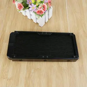 1Pc 240mm 18 Tubes Aluminum Computer Water Cooling Radiator Heat Sink Part
