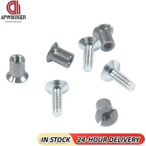 24Pcs Nab HUB Screw Set Stainless Steel NAB Hub Take Up Reel Screw Set Universal for 10.5inch 1/4inch Reel Tape