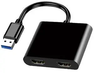 USB C Docking Station 4K HD USB 3.0 Hub Adapter Dock Dual Screen USB Splitter 2 Ports for Laptop PC Computer for Mobile Phone