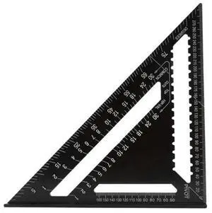 12inch Triangle Ruler for Woodworking Square Layout Gauge Measuring Tool