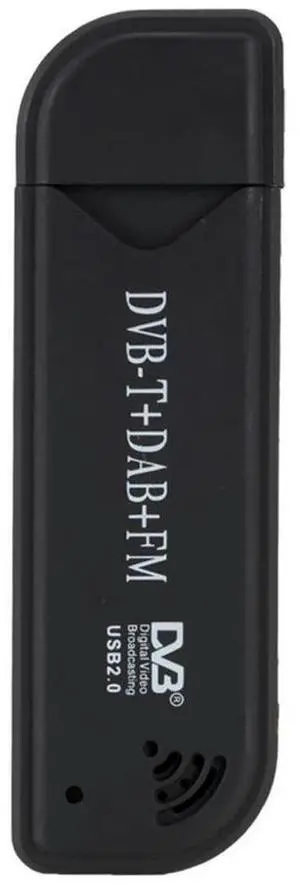 FM USB 2.0 Stick TV Antenna Receiver DVB-T DAB Video Broadcasting Tuner for Household TV Watching Accessories
