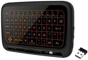 2.4GHz Air Mouse Keyboard USB Dongle Receiver Full Screen Touch QWERTY Touchpad Plug And Play QWERTY Keyboard for TV
