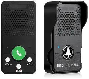 Wireless Doorbell 1000mAh Adjustable Volume 4 Chimes One Press To Talk Full Duplex Intercom Door Bell Waterproof