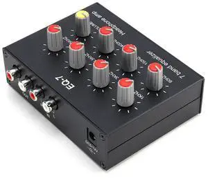 7 Band Equalizer 3.5mm Jack Dual Channel Audio Headset Amplifier 12dB High Bass Adjustment for Mobile Phone Game Console