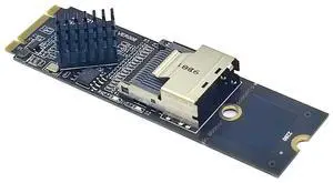 M.2 NVME To Mini SAS SFF-8087 Expansion Card Support 4 Port SFF8087 To M2 NVME Adapter with Cable HDD SSD SATA Controller