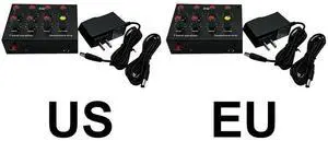 EQ-7 Sound Equalizer 2 Channel 7-segment Equalizer with 12V Power Adapter Sound Amplifier Adjust High Bass Sound