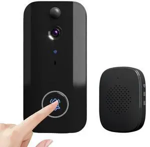 Wireless Video Doorbell IR Night Vision Doorbell Camera 2-Way Talk Door Bell for Home Security Alarm System