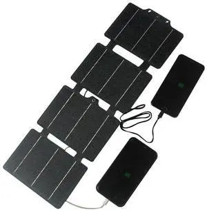 20W Flexible ETFE Solar Panel Charger USB/Type-C Foldable Solar Panels Flexible Folding Solar Charger for Camping Essentials