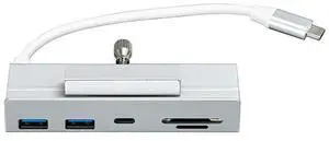 5 in 1 USB C Adapter USB3.1Gen2 10Gbps USB C Dock SD TF Card Reader 2 USB-A+1 USB-C Ports for PC Laptop for 2021 IMac 24 Inch