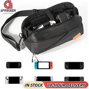 Carrying Case with Pockets Protective Shoulder Bag Crossbody Shoulder Chest Pouch for Steam Deck/Steam Deck OLED/ROG Ally X