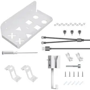 Wall Mount Bracket Stand Space Saving Stand Holder Hook Stable l for PS5 Slim Game Console/Headset/Controller