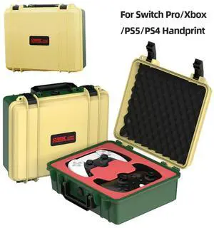 Hard Shell Carrying Case Waterproof Box Controller Case for PS5/PS4/Xbox/Switch Pro Controllers