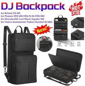Bag for Pioneer DDJ-400 DDJ-FLX4 DDJ-SB3/Roland DJ-202 Audio DJ Console Mixer Controller Disc Player Protector Case