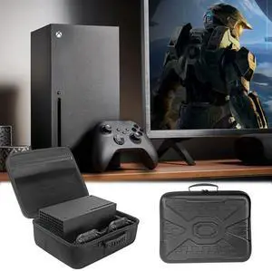 Hard Carrying Case for Xbox Series X Game Console Travel Bag Travel Carry Case for Wireless Controllers and Accessories