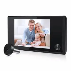 3.5 Inch Peephole Door Video Camera 120° Wide View Angle 1MP Doorbell Viewer Outdoor Monitor for Home Security System