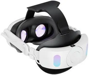 Adjustable Head Strap 6000mAh Rechargable Alternative Head Strap Comfortable ABS for Quest 3 VR Headset