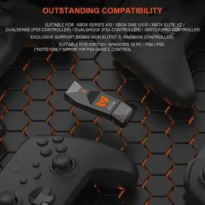 BIGBIG WON R90 Wired Gamepad Adapter for Nintendo Switch PS4/PS5 XBOX Console
