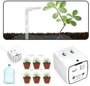 Plant Automatic Drip Irrigation System Dual Pump Automatic Watering System Self Plant Watering Devices for 15 Potted Plant