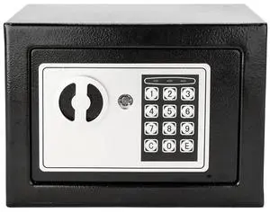Small Safe Box with Keys Household Money Bank Lockable Password Security Box Steel for Store Money Jewelry Document