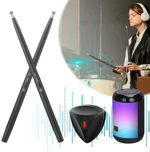 Portable Air Drum Set Electronic Drum Set with Bluetooth-Compatible Speaker Simulation Air Drum Set for Beginners Professionals