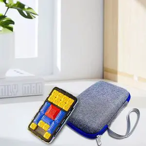 Hard Carrying Case Anti Scratch Protective Travel Case with Mesh Pocket Zipper Carrying Bag for GiiKER Super Slide Brain Games