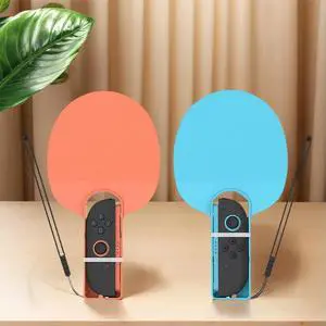 2pcs Tennis Games Racket for Switch 2 Sports Accessories Table Tennis Paddle Attachment Anti-Slip Grip for Switch/OLED