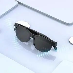 AI ligent Translation Glasses Bluetooth-Compatible 5.4 Glasses Wireless Headphones Music Sunglasses for Men and Women