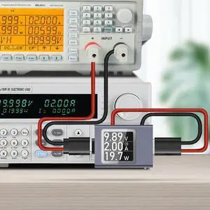 USB C Power Meter Display DC Voltage Ammeter Power Meter Working Time Ammeter Voltmeter USB Cable Charger Detector