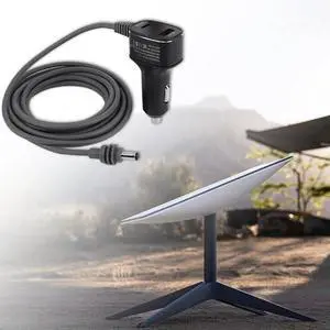 For Starlink Mini Cable Car Charger Cable Plug and Play DC Power Cable 12V-24V Cigarette Lighter Adapter for Trucks and Cars