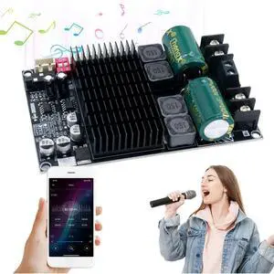 ZK-2001 TPA3221 Pure Amplifier Board 100Wx2 Dual Channel Stereo Audio Amp DC 10-30V 200W AMP Bridged Mono Subwoofer Speaker
