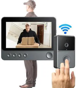 2.4G Wireless Video Intercom Doorbell Two Way Voice Audio Video Doorbell Camera Night Vision Door Bell Intercom System for Villa