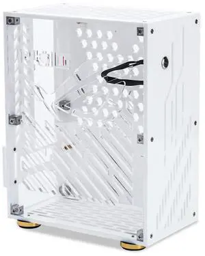 Portable Acrylic Frame 4.3L FLEX 1U Power Mini PC Chassis HTPC Case Bracket DIY Bare Support External PC Case for ITX Computer