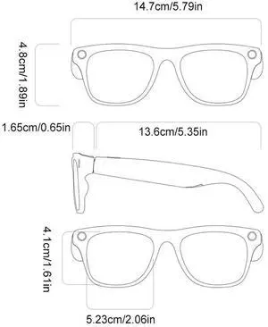 AI Translation Glasses with Flash Light Bluetooth-Compatible Glasses Touch Control Translation Sunglasses for Trade Business